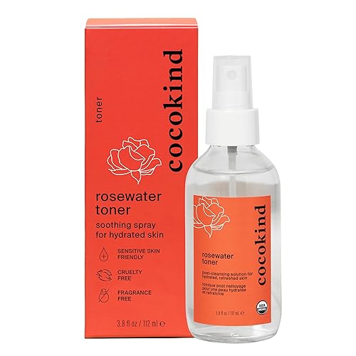 Rosewater Facial Toner by Cocokind, Multipurpose Spray to Set Makeup, Double Cleanse, and Balance Skins pH, Made with Rose Hydrosol, 4 Fl Oz Beauty & Personal Care Cocokind