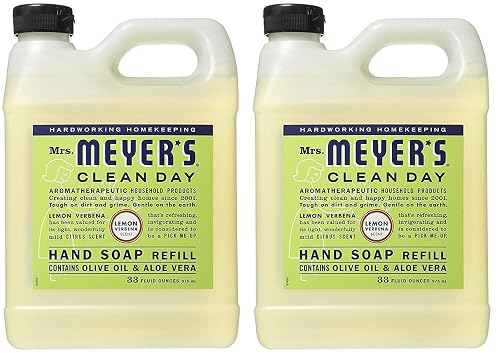 Mrs. Meyer's Liquid Hand Soap Refill Lemon Verbena, 33 FL OZ Beauty & Personal Care Mrs. MEYER'S