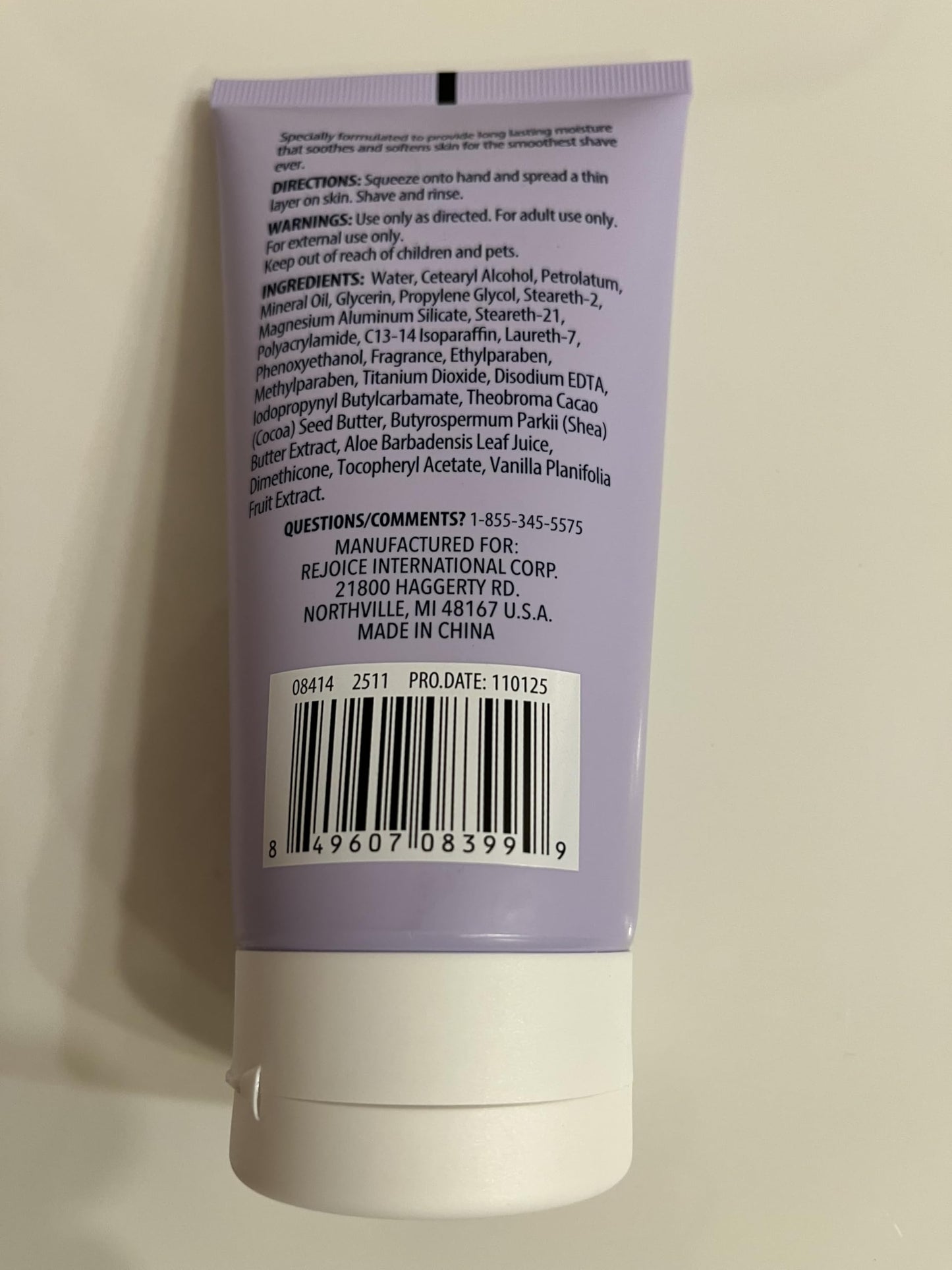Spa Luxury Intensive Care Shave Cream with Shea & Cocoa Butter, Cashmere Vanilla, 6 fl oz Beauty and Personal Care Spa Luxury