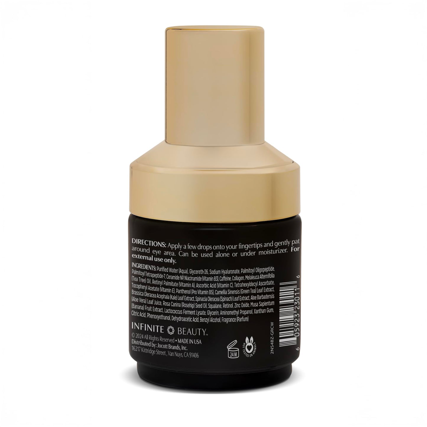 Infinite Beauty Eye Rescue Eye Serum - Caffeine & Tri-peptide - Reduces Puffiness & Dark Circles | Hydrates & Brightens Delicate Skin, Anti-Aging | 1 Beauty & Personal Care Infinite Beauty
