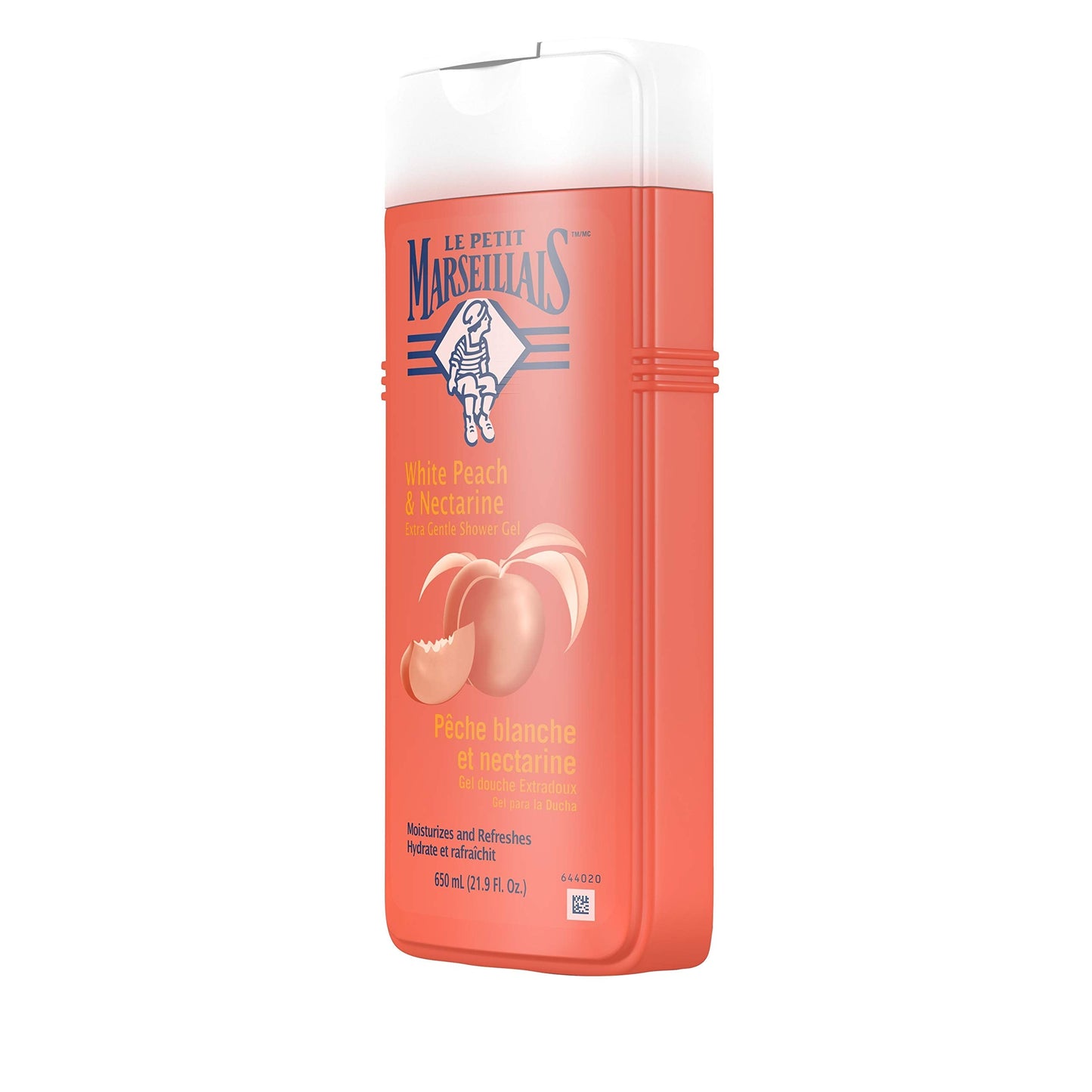 Le Petit Marseillais Extra Gentle Shower Gel with White Peach & Nectarine, Moisturizing & Nourishing French Body Wash pH Neutral for Skin, 21.9 fl. oz Beauty & Personal Care Le Petit Marseillais