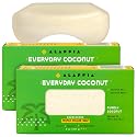 Alaffia EveryDay Coconut Soap Bar - Body Soap, Natural Coconut Oil, Shea Butter & Aromatic Plant Extracts, Ergonomic Bar Soap, Purely Coconut Scent, 8 Beauty & Personal Care Alaffia