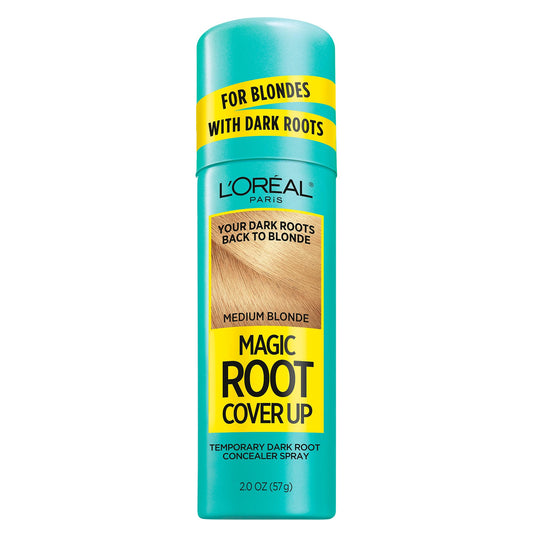 L'Oreal Paris Magic Root Cover Up Gray Hair Spray, 100% Gray Hair Coverage with Buildable, Lightweight, Transfer-Resistant, and Temporary Formula