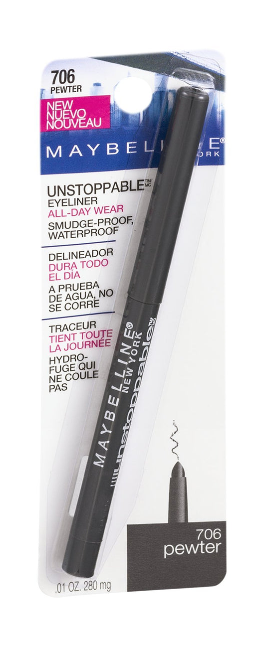 Maybelline Unstoppable Eyeliner 706 Pewter, Pack of 16