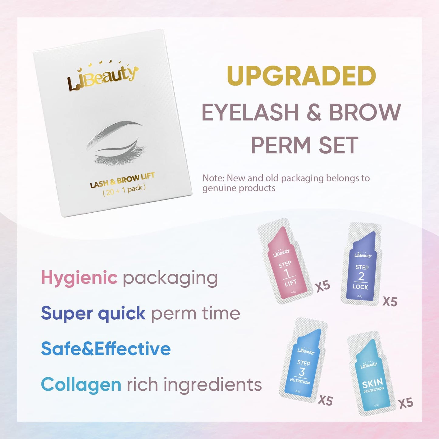 Libeauty Brow Lamination Kit Lash Lift Kit Lasting 8 Weeks Sachet Disposable Upgraded Version Curling Perming Wave Lotion & Liquid Set Home Perm Kit Beauty & Personal Care Libeauty