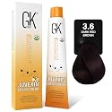 GK HAIR Global Keratin Professional Hair Color Cream Tube (3.4 Fl Oz/100ml) Nourishing & Cleansing Colors for Styling High Performance Long Lasting Beauty & Personal Care GK HAIR