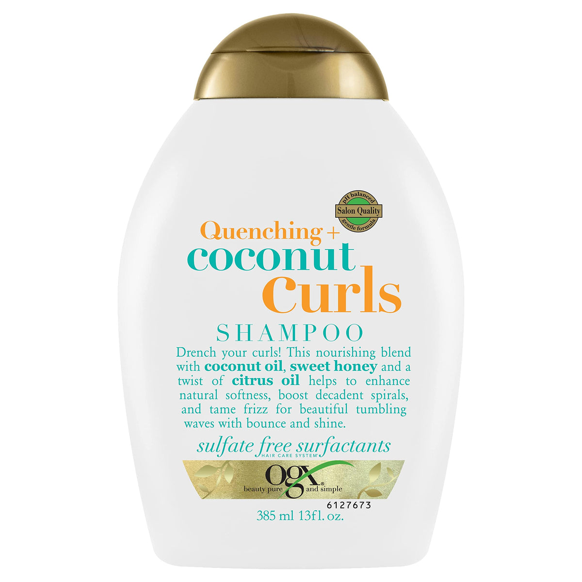 Organix Quenching Plus Curls Shampoo, Coconut, 13 Fluid Ounce Beauty & Personal Care OGX