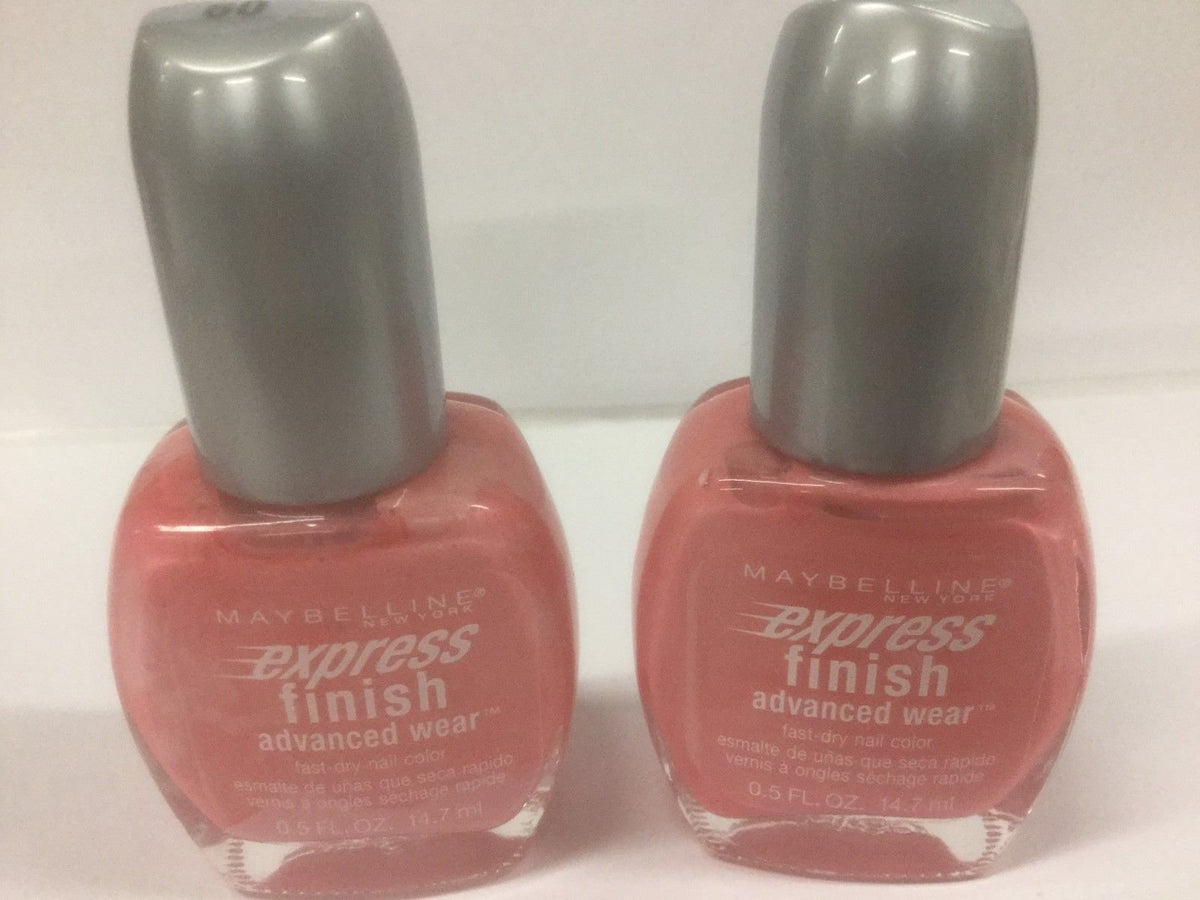 MAYBELLINE pack of 2 New York Express Finish fast dry Nail Color PROMPT PETALS #60