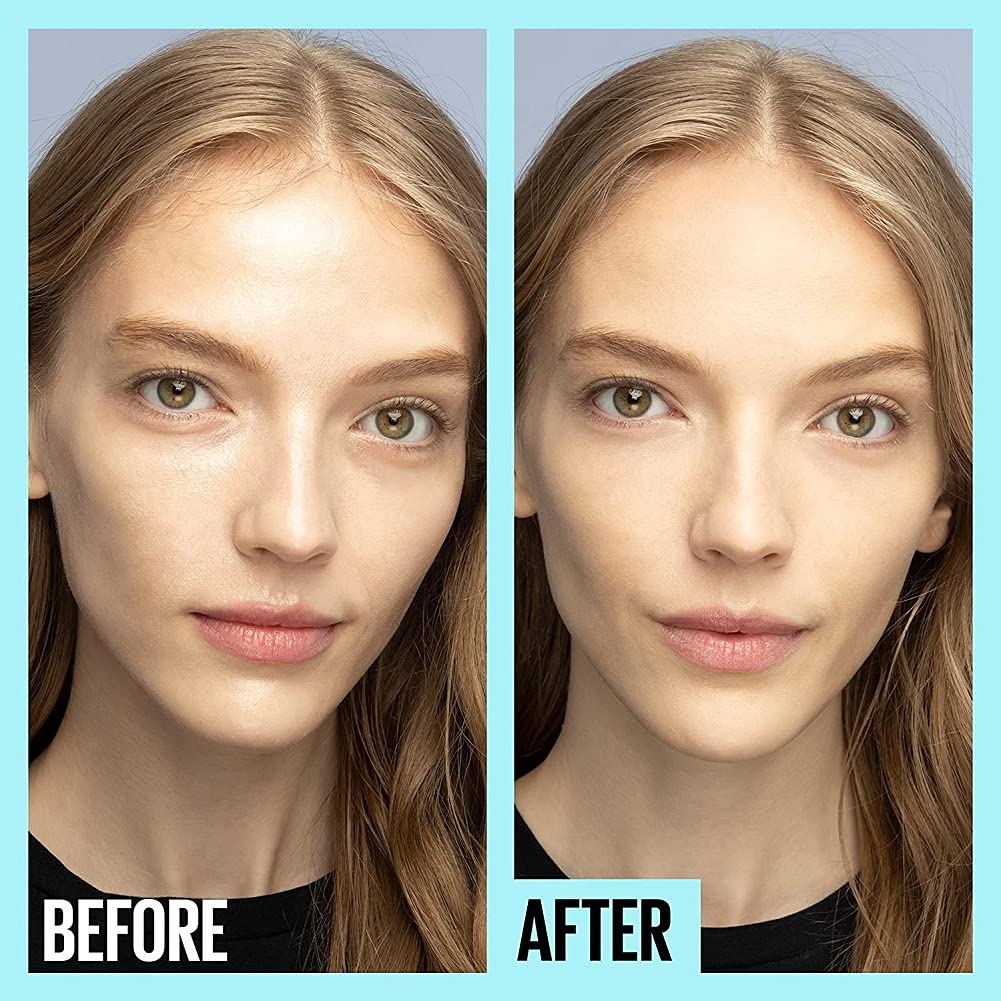 Maybelline Fit Me Matte + Poreless Mattifying Face Primer Makeup With Sunscreen, Broad Spectrum SPF 20, 16HR Wear, Shine Control, Clear, 1 Count Beauty & Personal Care MAYBELLINE