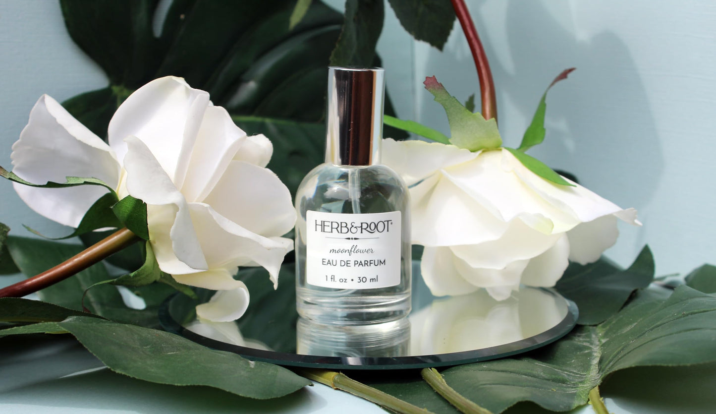 Herb & Root Moonflower Eau de Parfum: Tuberose, Jasmine, Rose & Orris - Clean, Long-Lasting Perfume for Women, Cruelty-Free, Phthalate & Paraben-Free Beauty & Personal Care Herb & Root