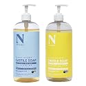 Dr. Natural Castile Liquid Soap - Multi-Use Body Wash, Shampoo, Face Wash - Hydrating Body Soap for Skin, Hair - Peppermint, Unscented Baby- 2 pc Beauty & Personal Care Dr. Natural