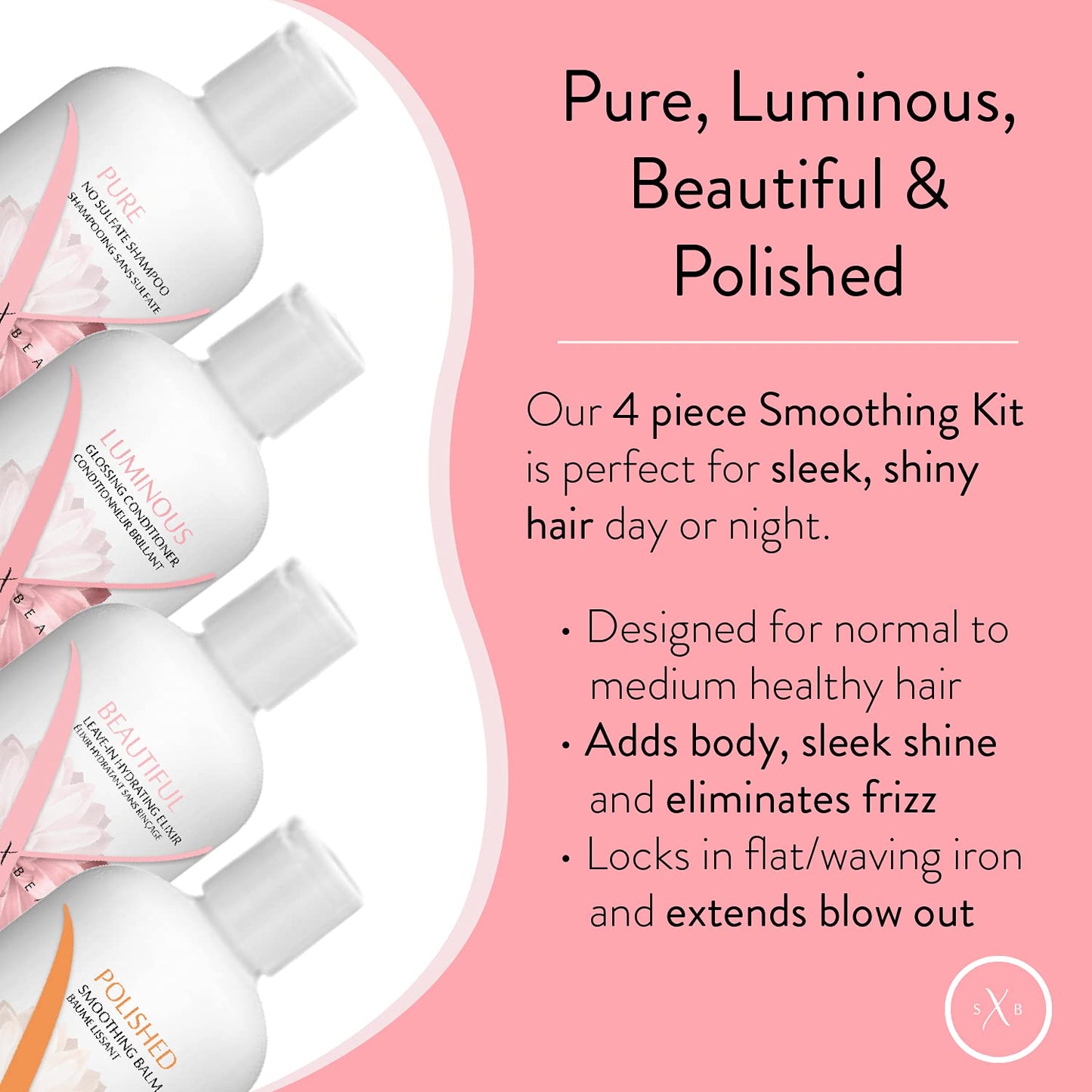 Strength x Beauty 4 pc. Smoothing Kit | Normal to Medium Hair Beauty & Personal Care Strength x Beauty