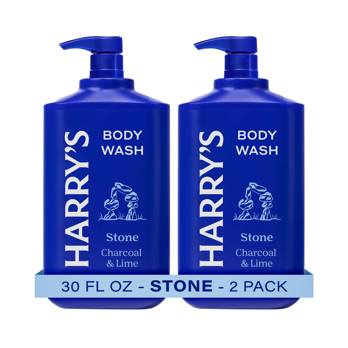 Harry's Men's Body Wash with Pump- Stone - (2 Pack) 30 fl oz - Shower Gel for Men - No Parabens, Sulfates, or Dyes Beauty & Personal Care Harry's