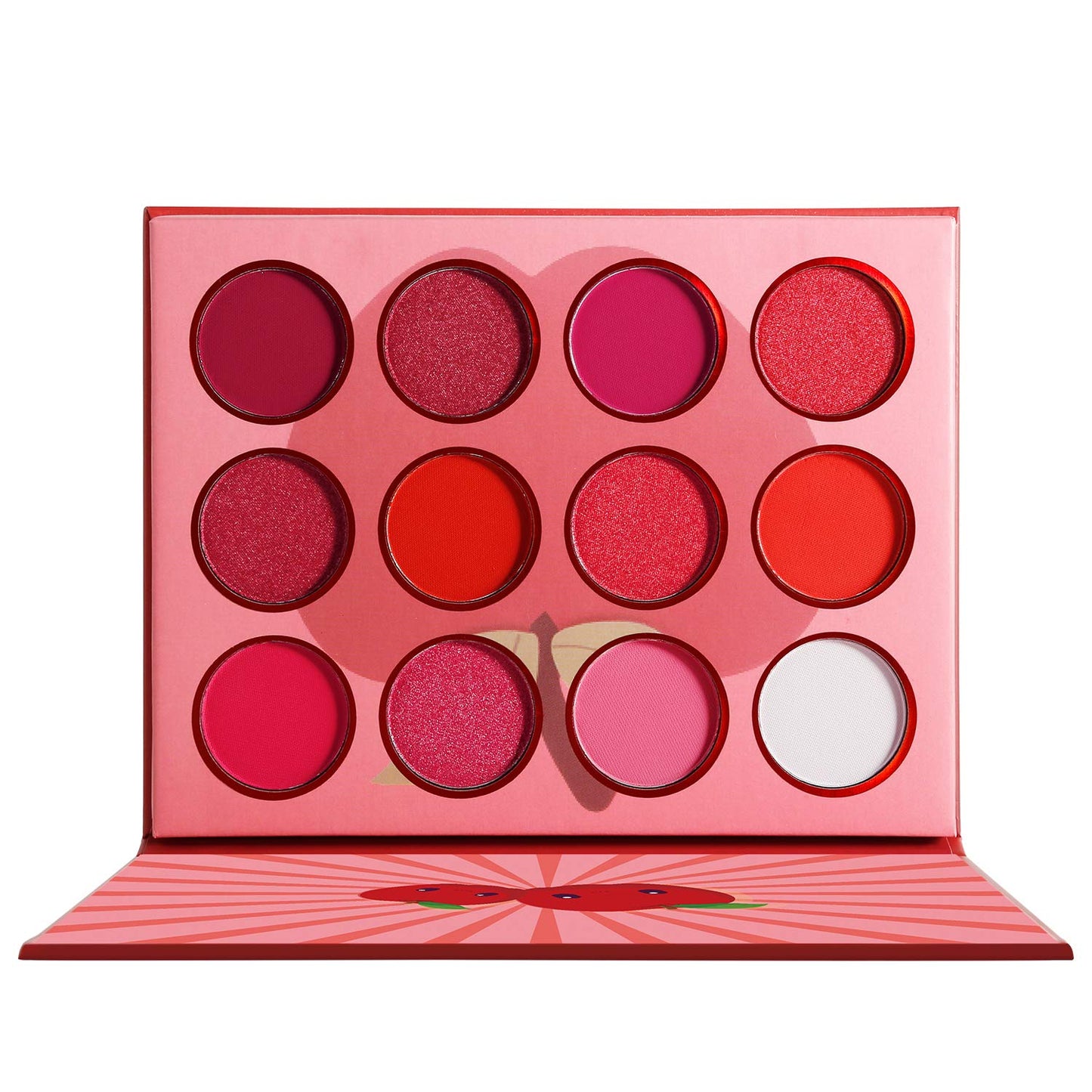 Red Pink Eyeshadow Palette, DE’LANCI Professional Matte Shimmer High Pigmented 12 Colors Eye Shadow Makeup Pallet, Waterproof Blendable Small Beauty & Personal Care ecofavor