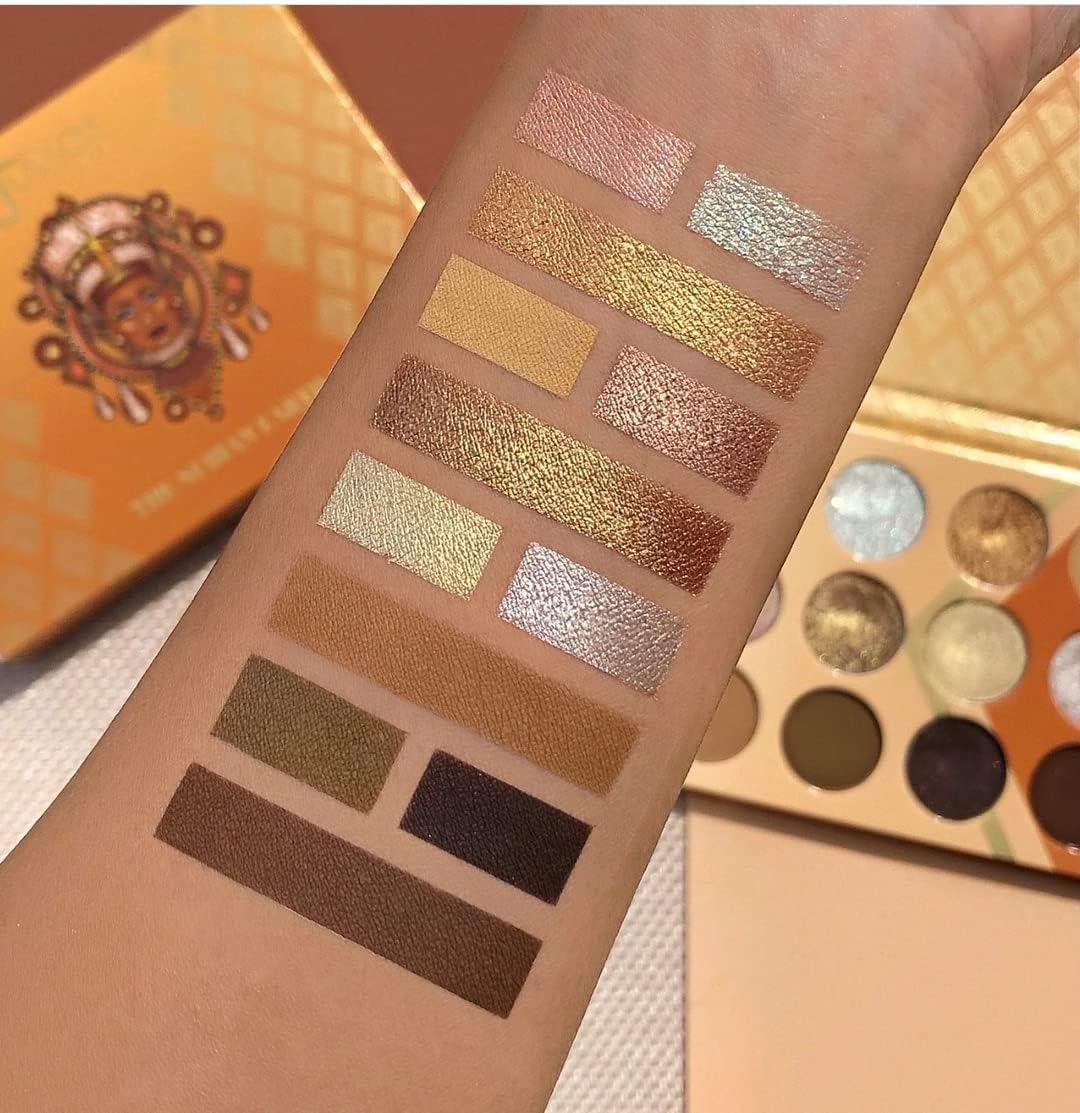 Juvia's Place Nubian Earth Palette - Browns, and Tans - Matte and Shimmer Pressed Pigments - Flattering for All Skin Tones - Shine Brown, White, Brown Beauty & Personal Care Juvia's Place
