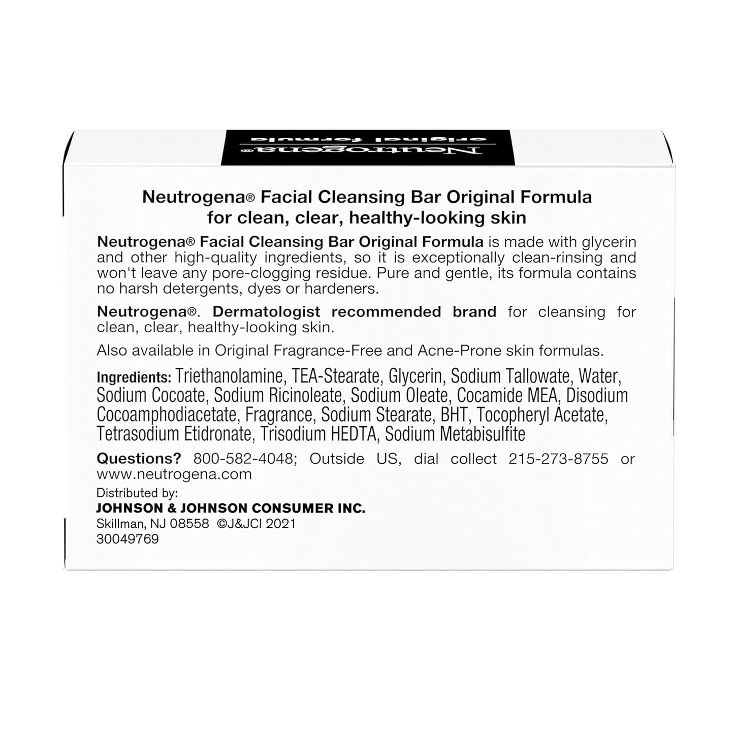 Neutrogena The Transparent Facial Bar Original Formula 3.5 Ounce (Value Pack of 8) Beauty & Personal Care Neutrogena