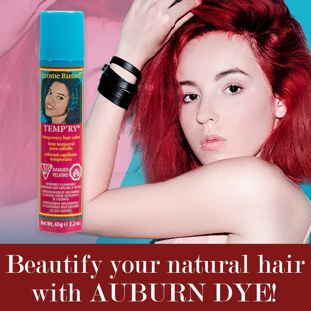 Jerome Russell Temp'Ry Spray-On Auburn Hair Color, 2.2Oz X 3 Pack Beauty & Personal Care Jerome Russell