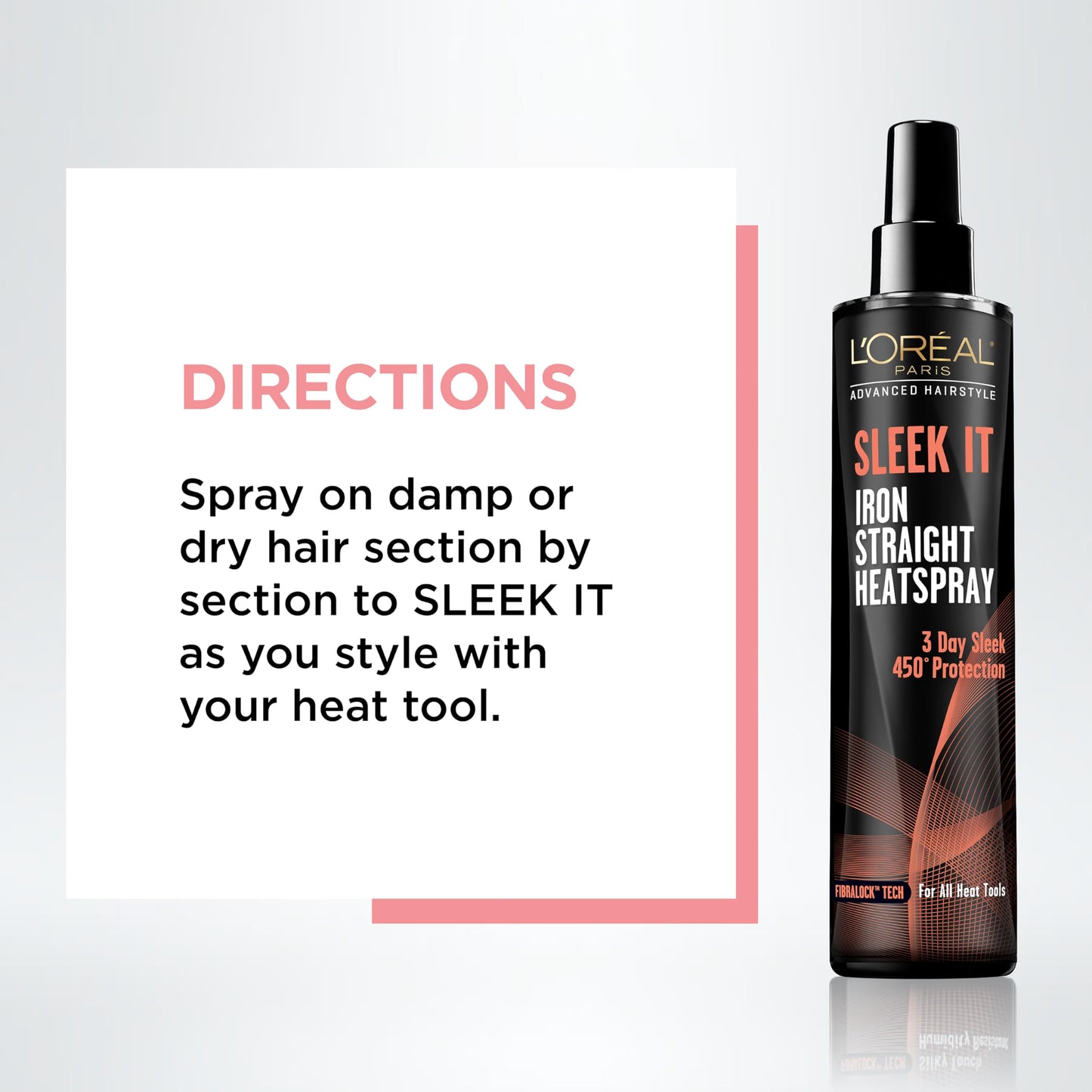 L'Oréal Paris Advanced Hairstyle Sleek It Iron Straight Heat Spray, 5.7 Ounce Beauty & Personal Care L'Oreal Paris