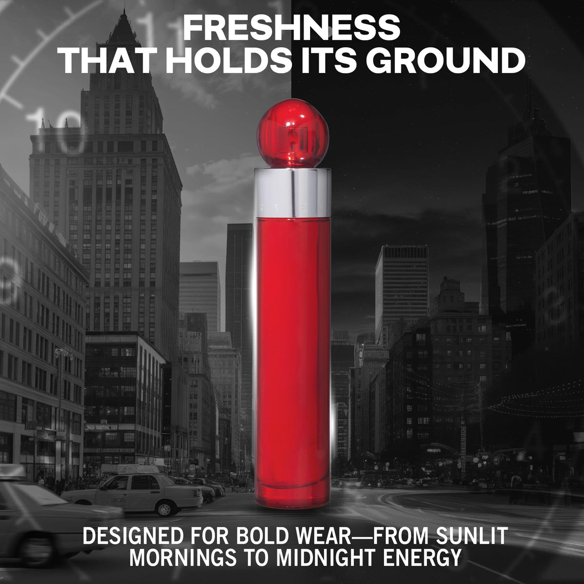 Perry Ellis 360° Red Eau De Toilette Spray for Men - Mens Cologne, Long Lasting Perfume, EDT, Fragrance with Notes of Clove, Cinnamon & Patchouli Beauty & Personal Care Perry Ellis