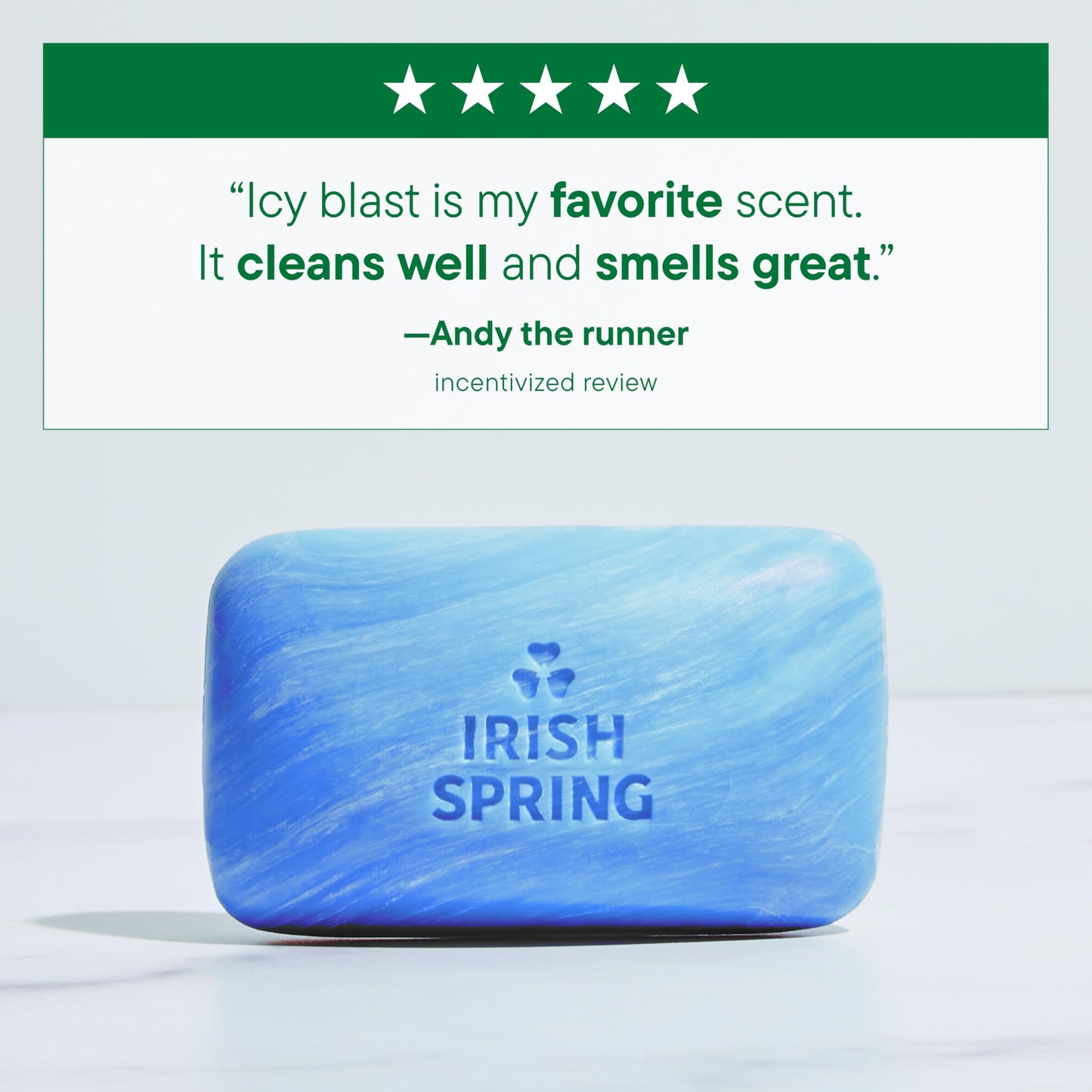 Irish Spring Icy Blast Bar Soap for Men, Mens Soap, Smell Fresh and Clean 12 Hours, Men Bars Washing Hands Body, Mild Skin, Recyclable Carton, 24 Beauty & Personal Care Irish Spring