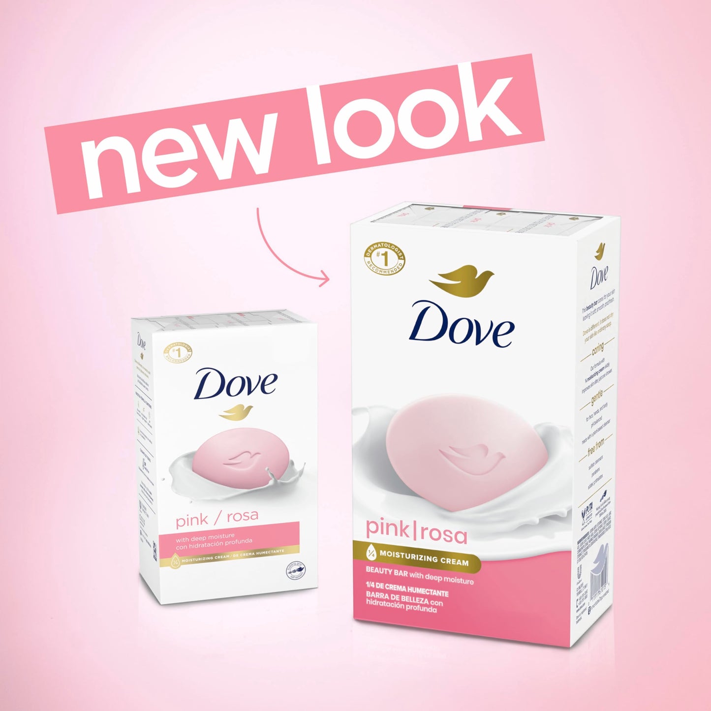 Dove Beauty Bar Soap Pink Rosa, 8 Bars for Soft, Smooth Skin, Cleans & Moisturizes 3.75 oz Beauty & Personal Care Dove