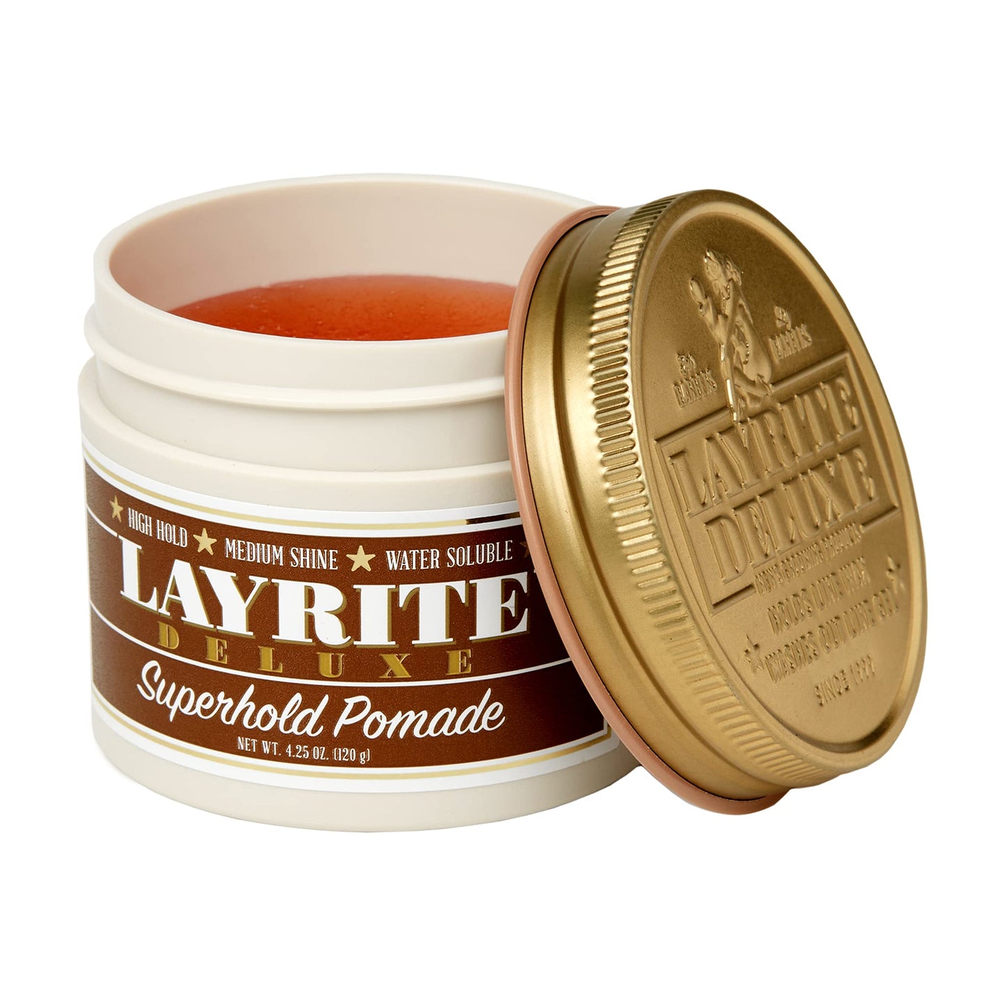 Layrite Superhold Pomade, 4.25 oz Orange Beauty & Personal Care Layrite