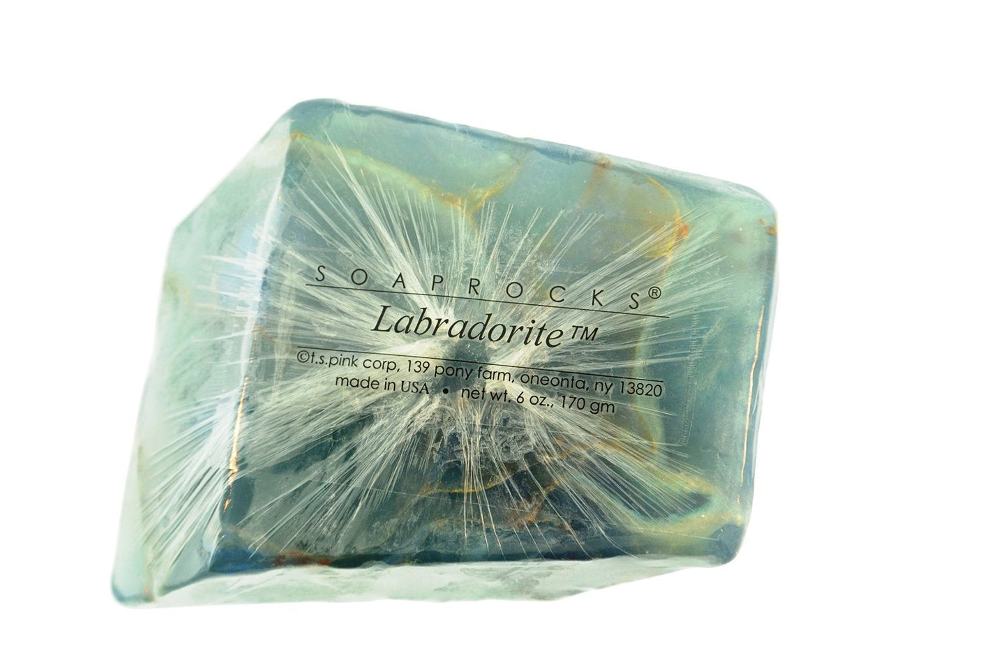 TS Pink Labradorite SoapRocks - Soap that looks like a Rock ~ 6 oz. Gem Rocks Birthstone Jabón Gemstone Beauty & Personal Care T.S. Pink