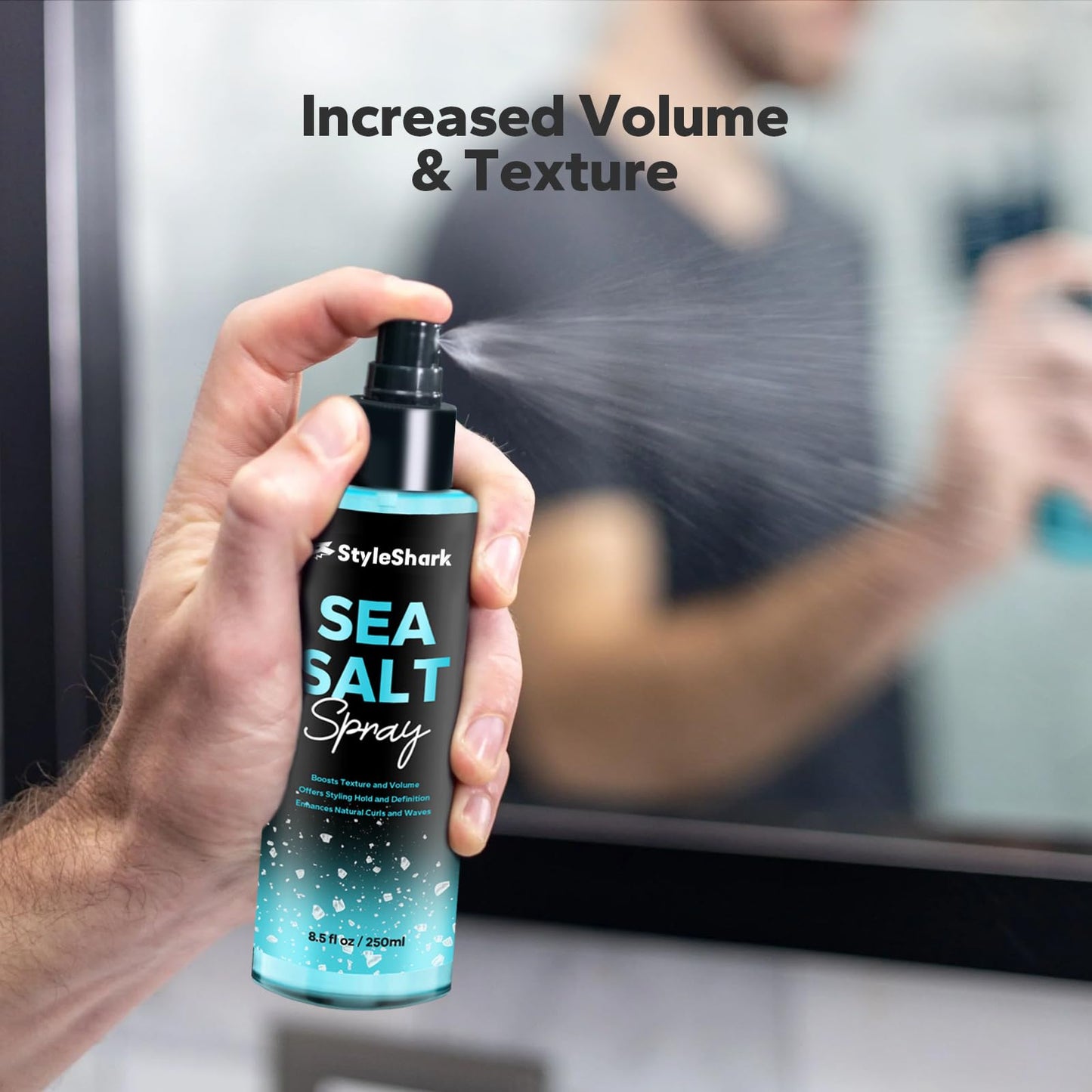 StyleShark Sea Salt Spray for Hair Men & Women (8.5 Fl Oz), Sea Salt Spray for Men, Beach Wave & Volumizing Texturing Sprays to Add Volume & Texture Beauty & Personal Care StyleShark