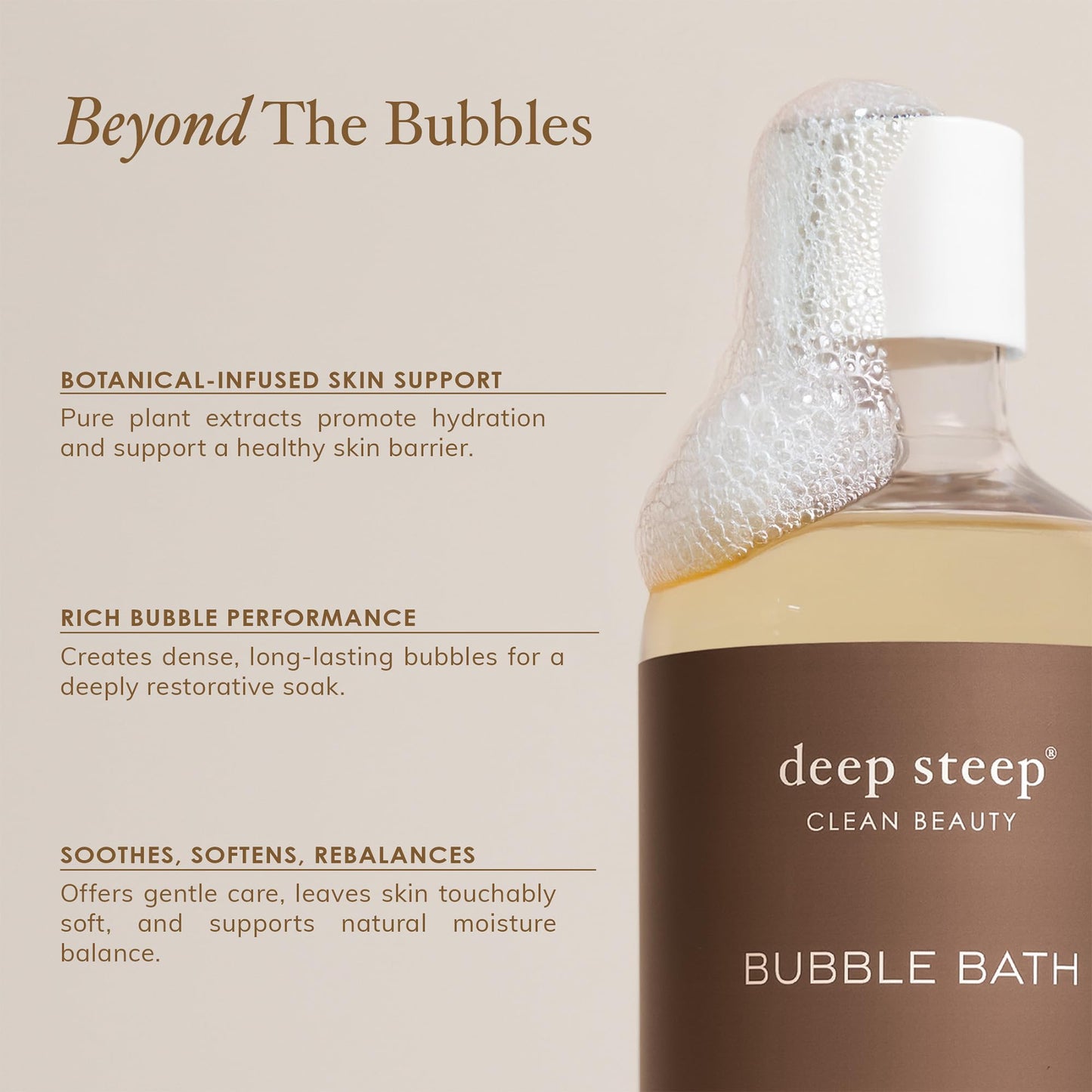 Deep Steep Bubble Bath, Grapefruit Bergamot 17 oz (Pack of 2) - Hypoallergenic, Clinically Tested Soothing Soak with Shea Butter & Argan Oil Beauty and Personal Care Deep Steep