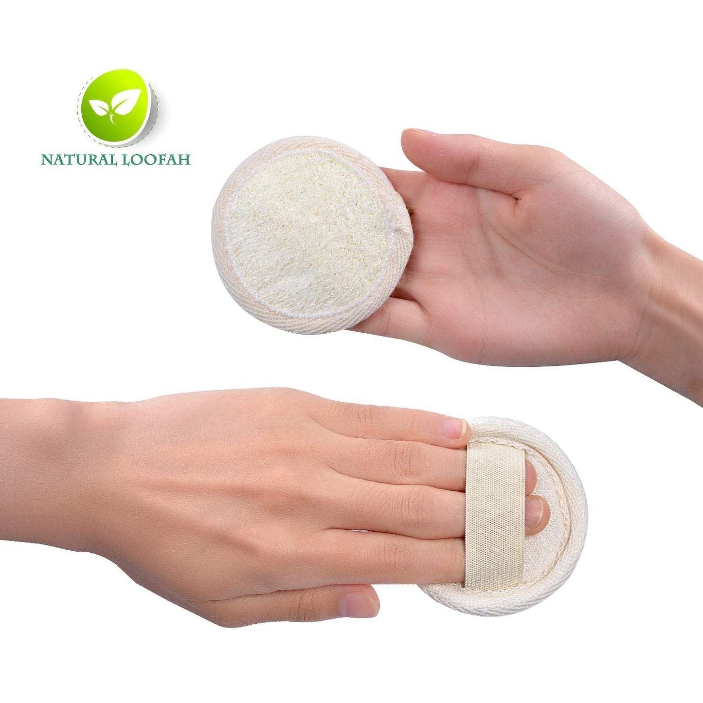 10 Packs Exfoliating Loofah Sponge Loofa Pads,Loofah Face Brush Cleanser and Massager,100% Natural Eco Loofah for Man Women Facial Cleansing Body Wash Beauty & Personal Care Delicate girl