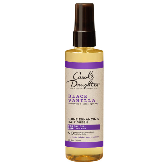 Carol's Daughter Black Vanilla Hair Sheen for Curly, Wavy or Natural Hair, Hair Shine Spray and Moisturizer For Dry, Dull or Brittle Hair, 4.3Fl Oz Beauty & Personal Care Carol's Daughter
