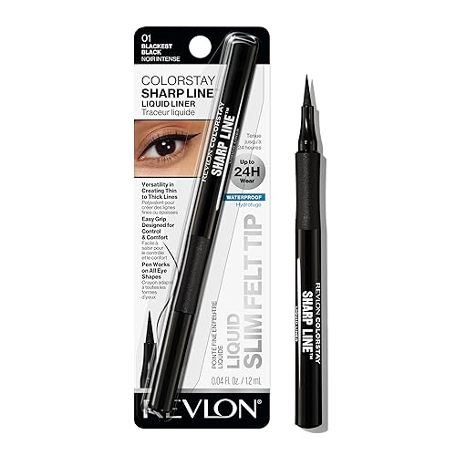 Revlon Liquid Eyeliner Pen, ColorStay Sharp Line Eye Makeup, Waterproof, Smudge-proof, Longwearing with Slim Tapered Tip, Sharp Line Beauty & Personal Care REVLON