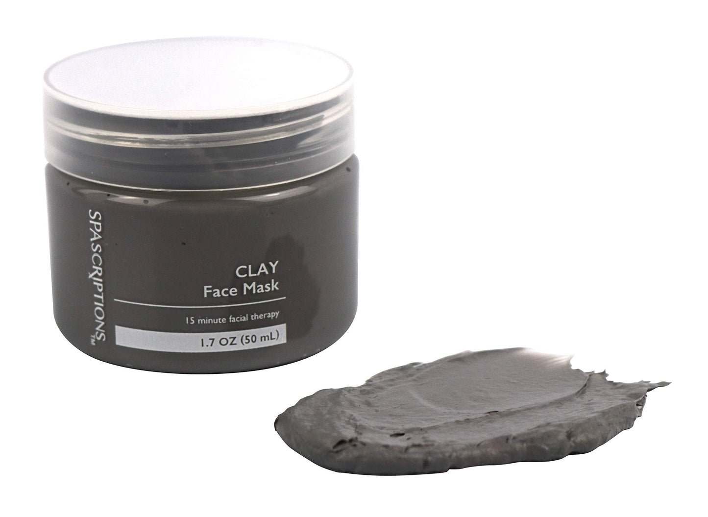 SpaScriptions Dead Sea, Charcoal, & Clay Gel Face Mask with Silicone Applicator - 3 Pack, 1.7 oz each Jar, 5.1 oz total Beauty & Personal Care SpaScriptions