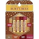 Burts Bees 100% Natural Moisturizing Lip Balm, Winter Variety Pack, Chai Tea, Pumpkin Spice, Vanilla Maple, Pomegranate, 4 Tubes of Lip Balm, 0.15 Beauty & Personal Care Burt's Bees