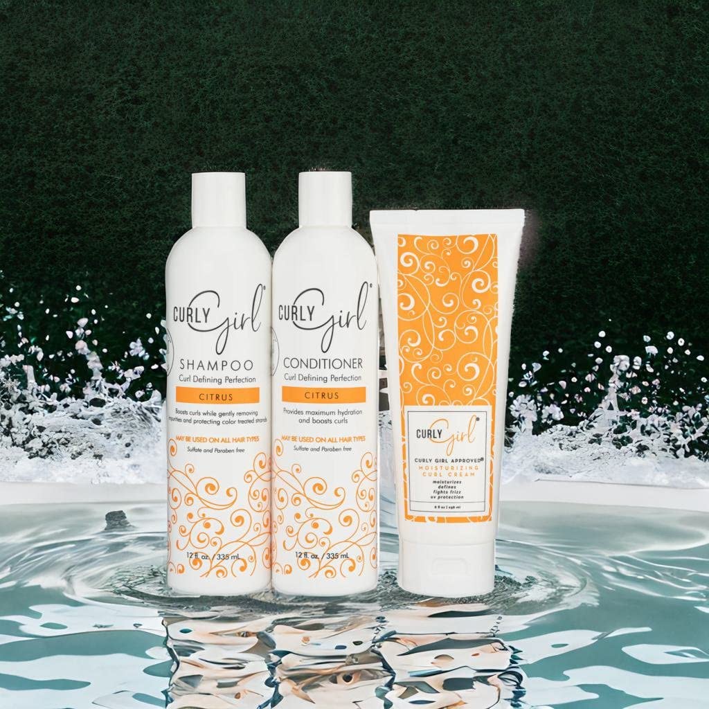 NEW Curly Girl Curly Hair Shampoo, Conditioner and Moisturizing Bundle - Curl Method Approved Set for Defined, Frizz-Free Curls Beauty & Personal Care Curly Girl