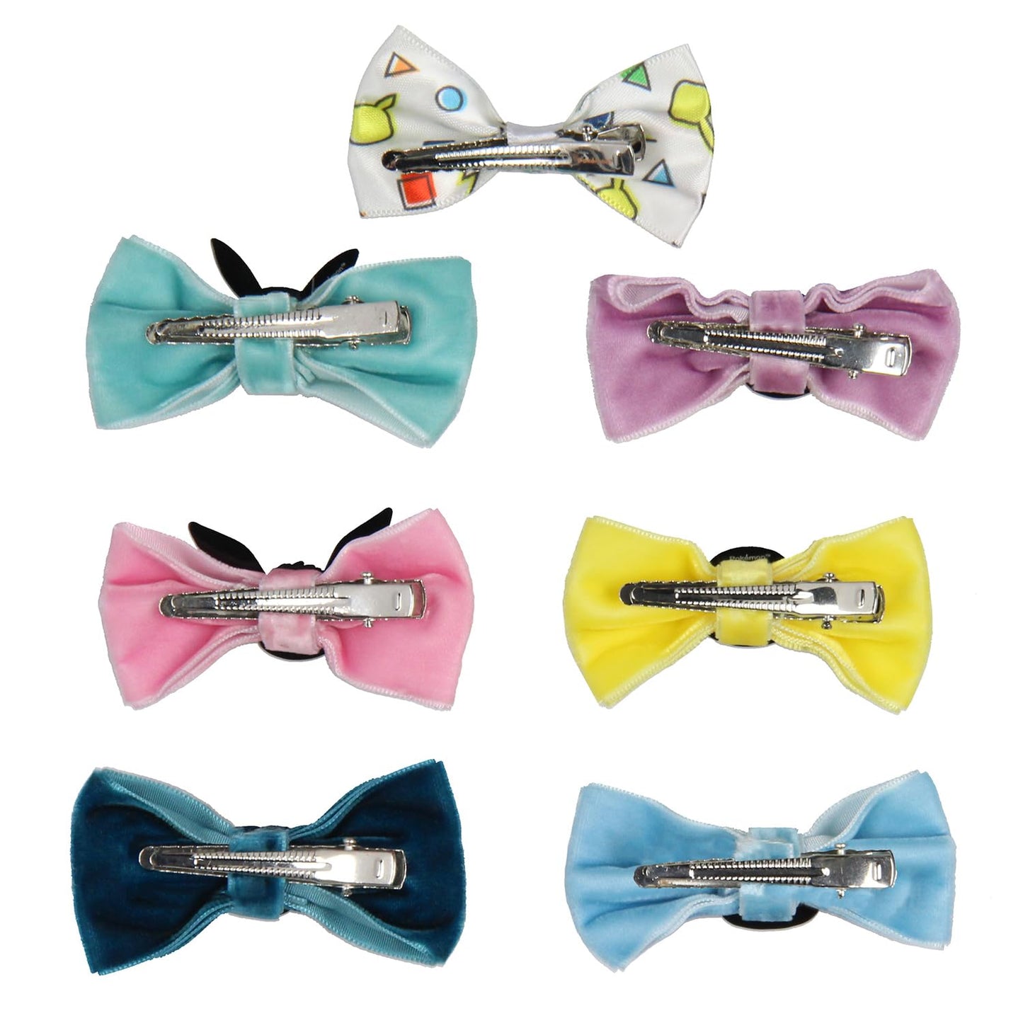 Pokemon Velvet Character Hair Accessories Bows Alligator Hair Clips For Women or Girls 7 Pcs Beauty & Personal Care Bioworld
