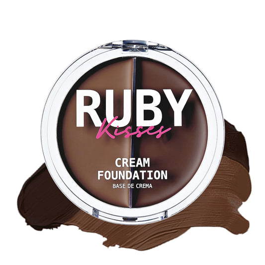 Ruby Kisses 3D Face Creator Cream Foundation & Concealer, 12 Hours Long Lasting, Medium to Full Coverage, Non-Greasy, Ideal for Makeup & Contour Beauty & Personal Care Ruby Kisses