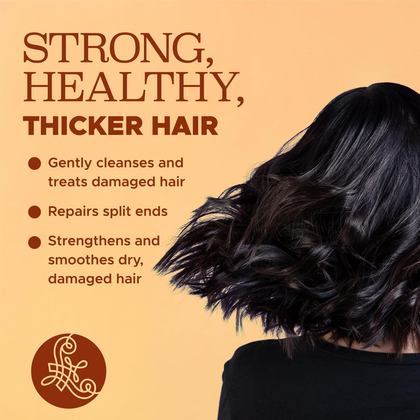 Luseta Volumizing Shampoo and Conditioner Set for Thin Fine Hair - Thickening & Plumping with Turmeric & Collagen, Lightweight Body Building for Flat Beauty & Personal Care L LUSETA