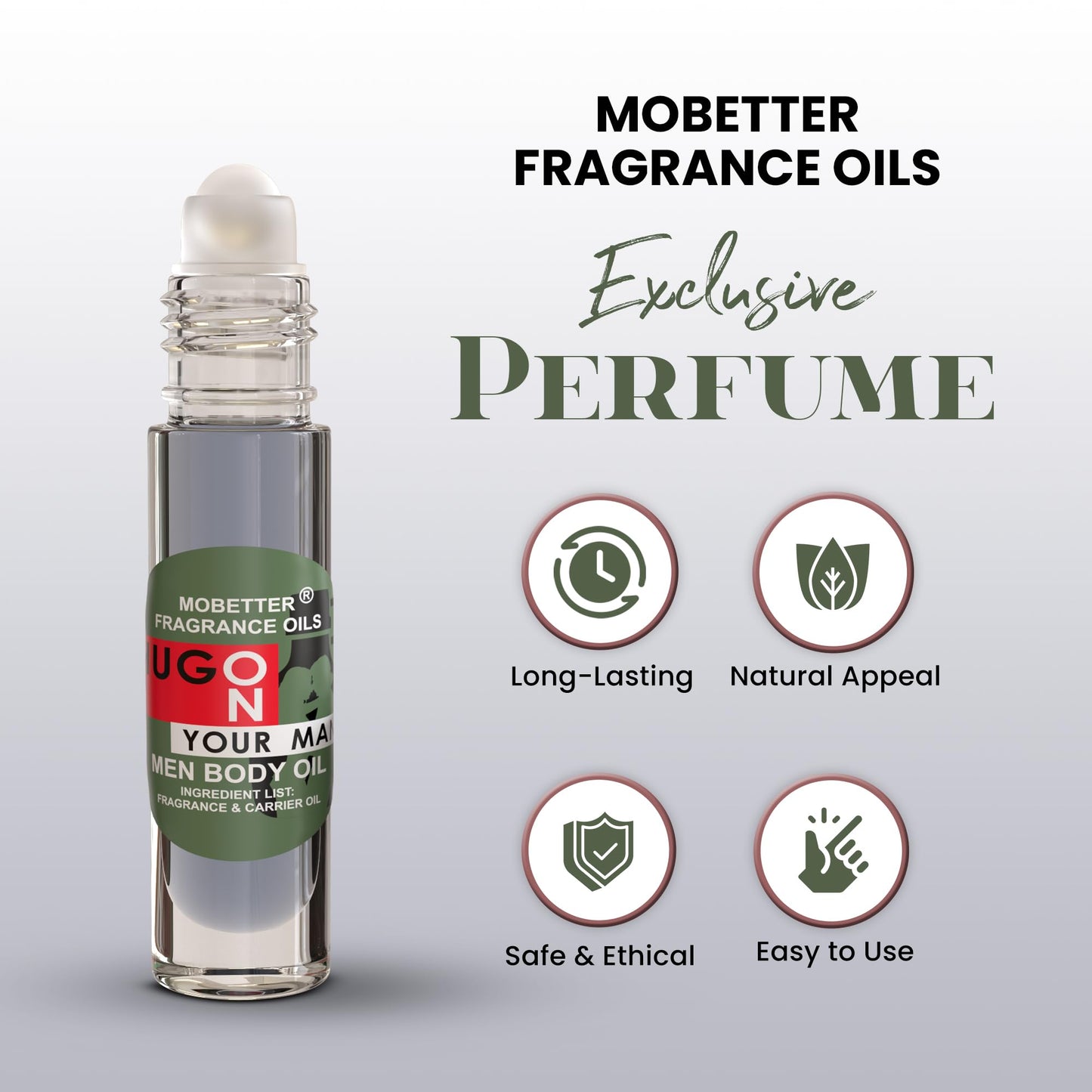 MOBETTER FRAGRANCE OILS Hug On Your Man Men Perfume Body Oil Beauty & Personal Care MOBETTER FRAGRANCE OILS