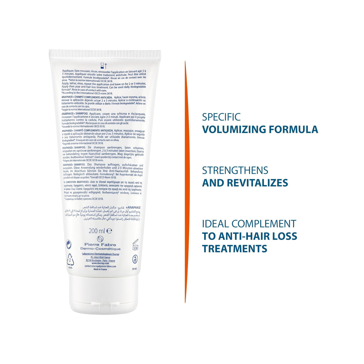 Ducray Anaphase Stimulating Cream Shampoo 200ml