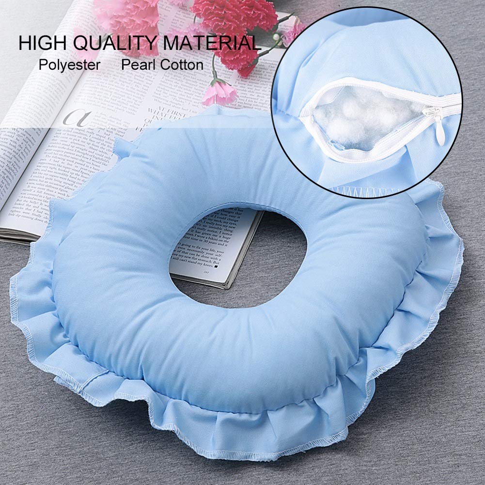 Dioche Polyester Face Relax Pillow SPA Salon Massage Hollowed Pillow Nap Rest Cushion Massage Pillow Beauty Skin Care Soft Overlay Face Relax Head Beauty and Personal Care Dioche