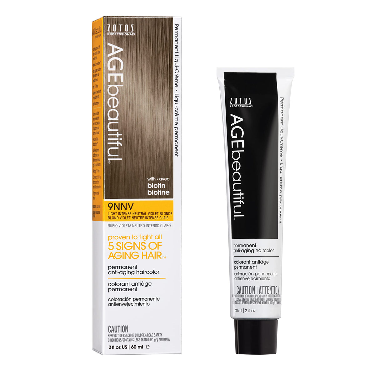 AGE beautiful Permanent Hair Color Dye Liqui Creme | 100% Gray Coverage | Anti-Aging Haircolor | Biotin for Thicker, Fuller Hair | Salon Coloring | Beauty & Personal Care AGE beautiful