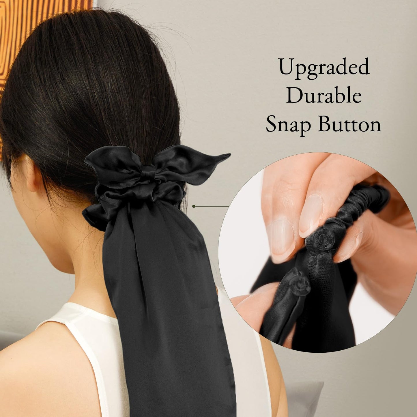 LILYSILK 100% Silk Bonnet for Sleeping & Daily Usage, 2-in-1 Silk Hair Ties with Silk Scrunchies for Long and Curly Hair Elastic Adjustable for Women Beauty and Personal Care LilySilk