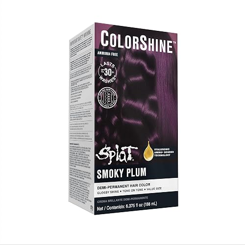 Splat ColorShine Demi-Permanent Hair Color, Smoky Plum Beauty & Personal Care Splat