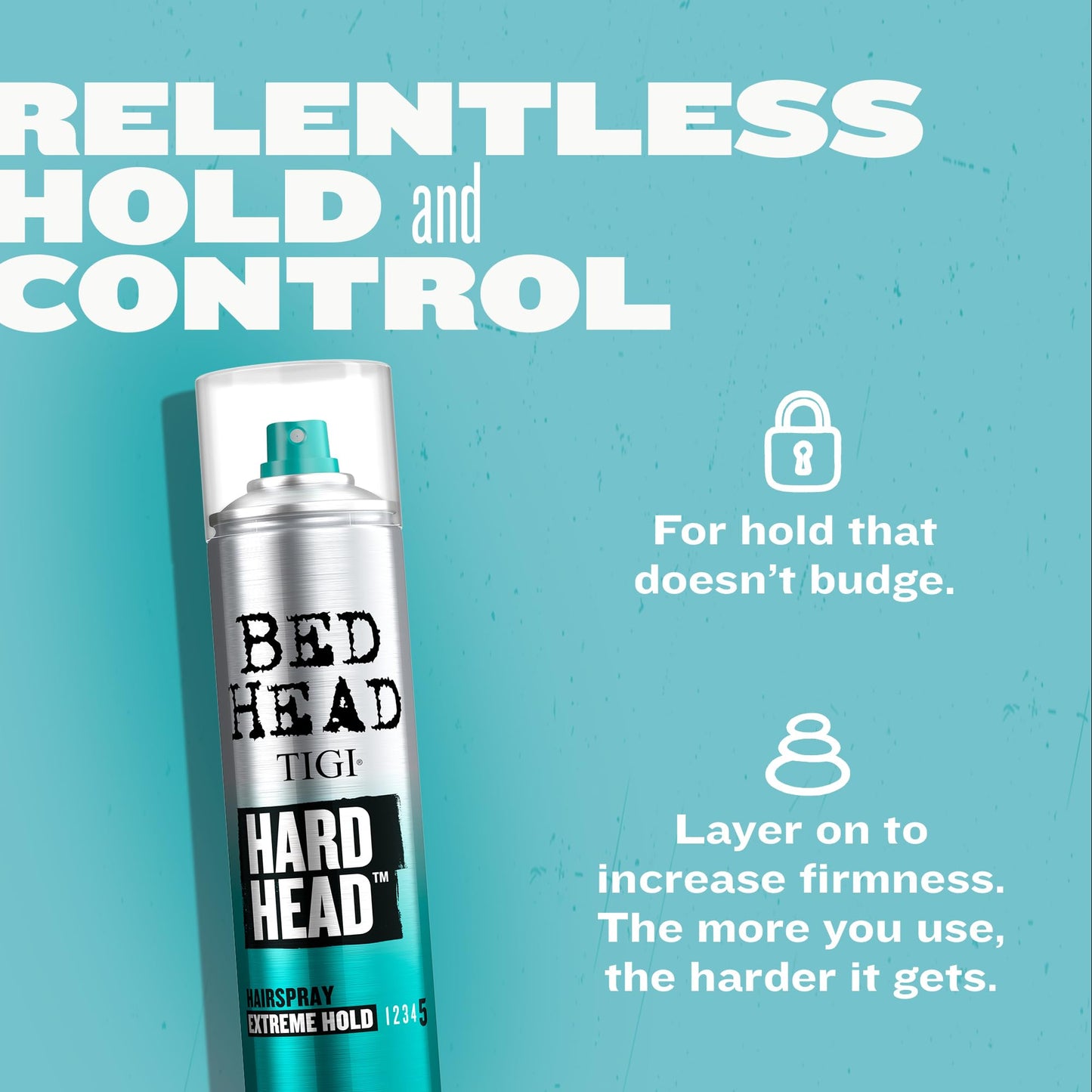 TIGI Bed Head Hard Head Hairspray 2-Pack - Extreme Hold Hairspray, Dries Instantly, Adds Shine, Vibrant Apple Scent, 11.7 Oz Ea Beauty & Personal Care TIGI