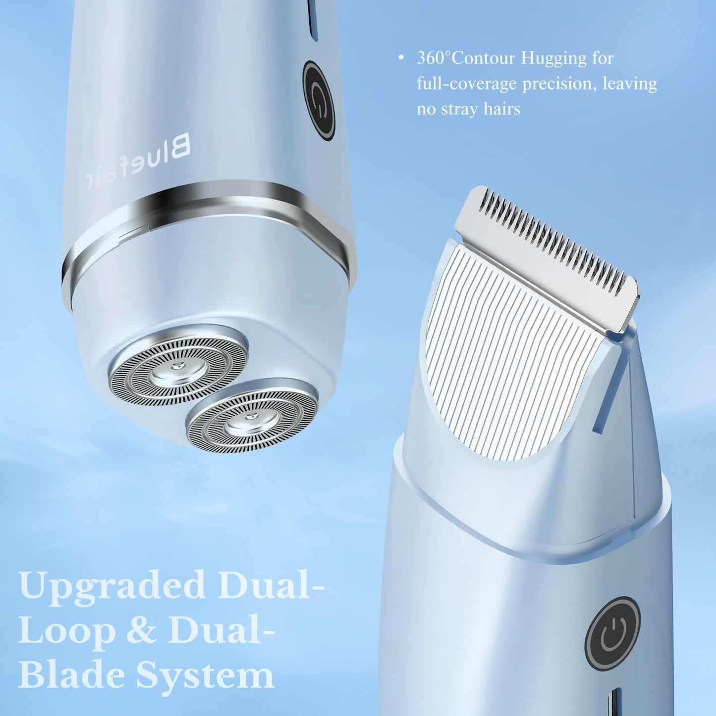 bluefair 2 in 1 Electric Razors for Women Electric Shaver (Blue) Beauty and Personal Care bluefair