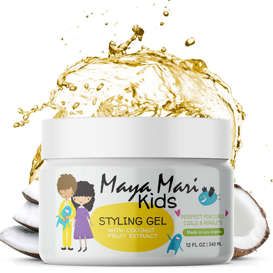 MAYA MARI Kids Hair Styling Gel with Coconut Fruit Extract | Safe & Gentle Baby Hair Gel for Toddlers | Sulfate-Free Hair Gel for Boys & Girls, 12 oz Beauty & Personal Care MAYA MARI