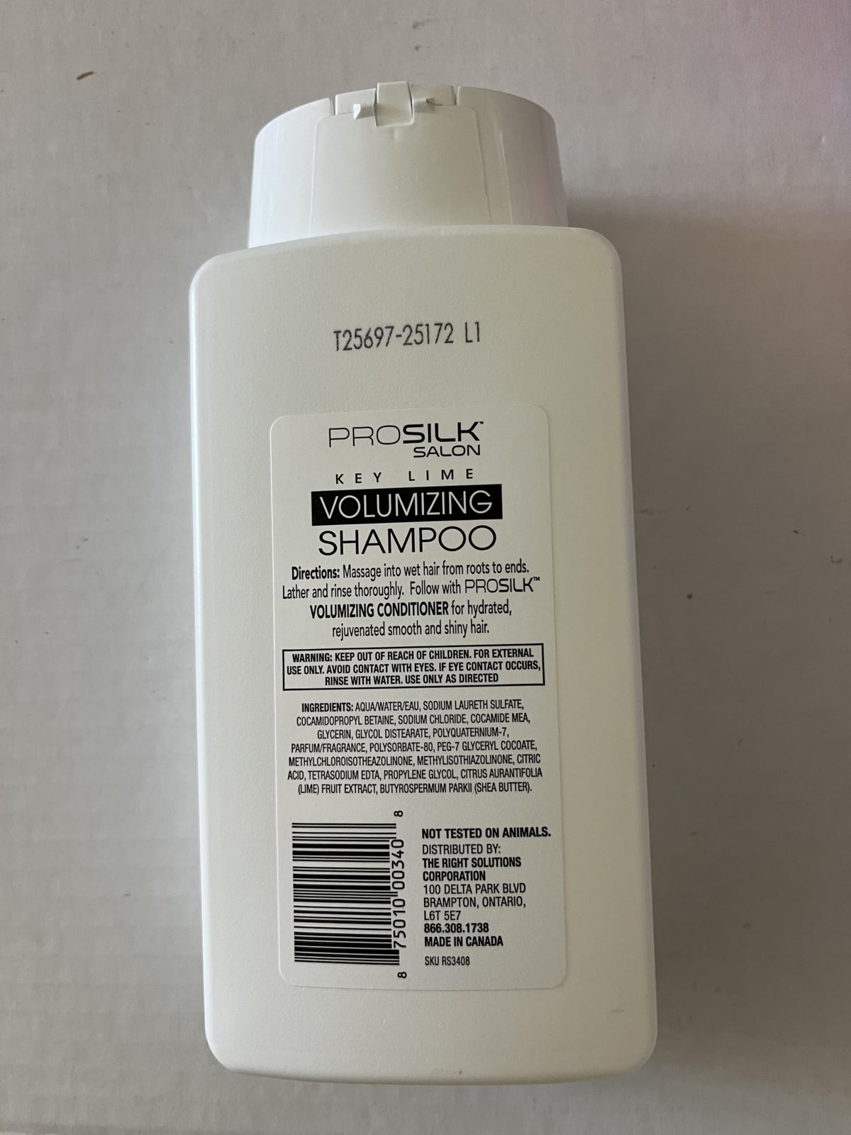 ProSilk Salon Key Lime Volumizing Shampoo, No Parabens, No Silicones, No Phthalates, No Dyes, Not tested on animals