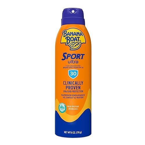 Banana Boat Sport Ultra SPF 30 Sunscreen Spray, 6oz | Banana Boat Sunscreen SPF 30, Water Resistant, Oxybenzone Free, Clear Sunblock Spray, 6oz Beauty & Personal Care Banana Boat