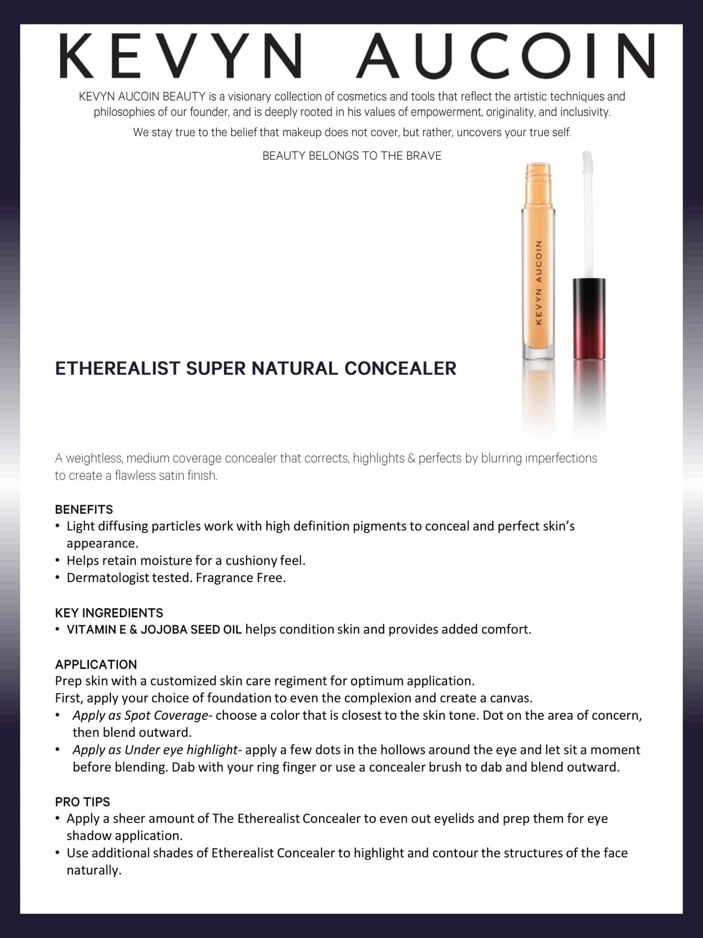 Kevyn Aucoin The Etherealist Super Natural Concealer, EC 08 Deep shade: Weightless corrector, multi-use and highlights. Makeup artist go to that blurs Beauty & Personal Care Kevyn Aucoin